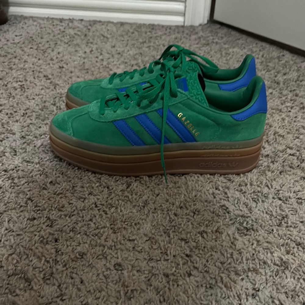 Adidas Green and Blue Gazelle